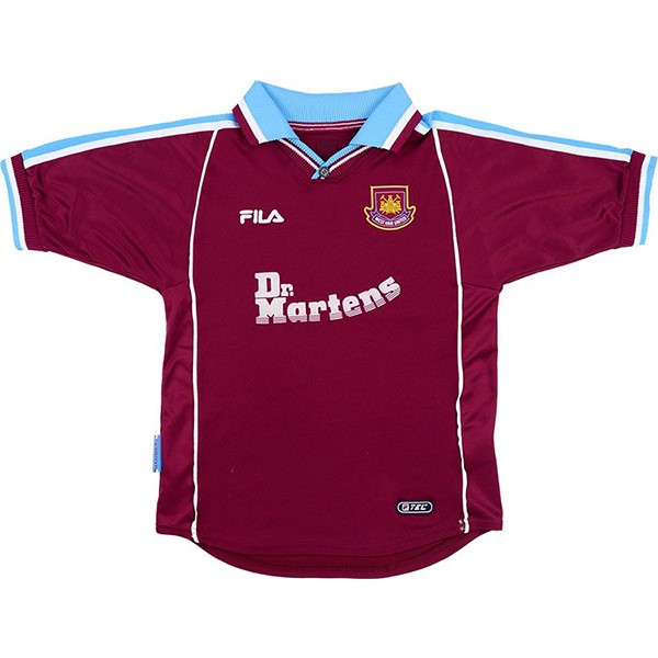 Camiseta West Ham United FILA 1ª Retro 1999 2000 Rojo